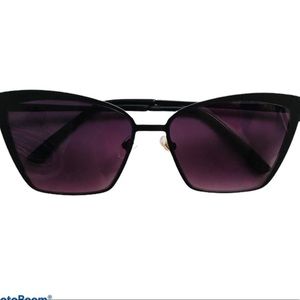 Oversized Cat Eye Sunglasses Black Ombre Lens Sexy Anti Glare Polycarbonate